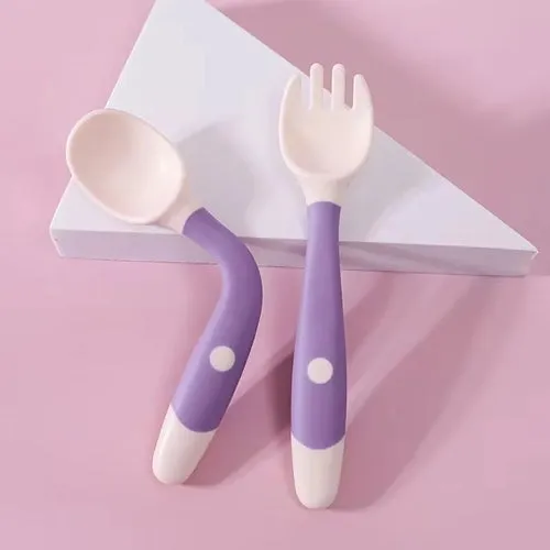 2pcs/set Children's Fork and Spoon Cutlery Set Children's Meal
