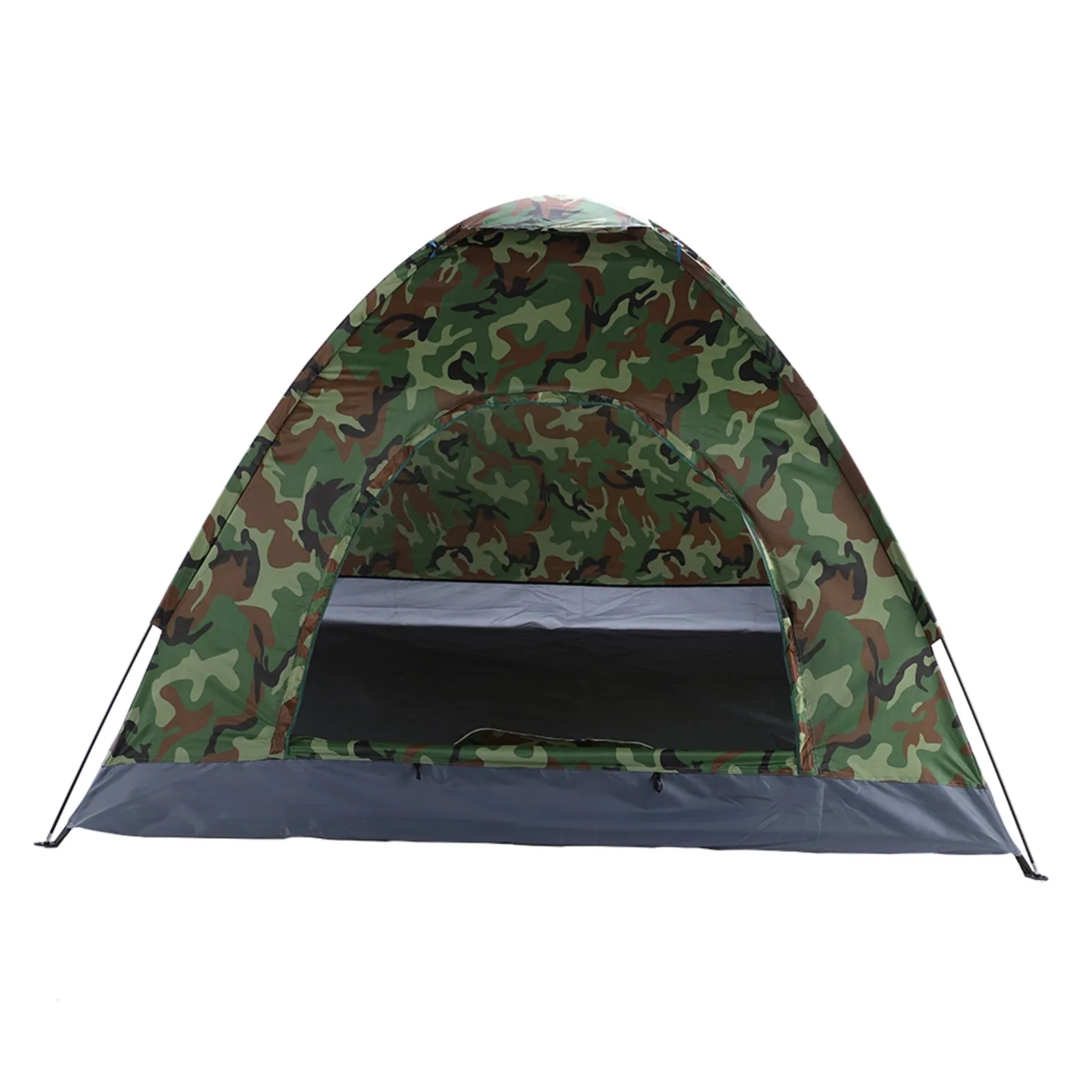 4 Person Camouflage Portable Dome Tents for Camping with Carry Bag for Hiking Picnic Fishing Travel Outdoor Sports