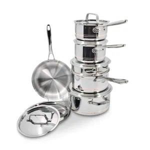 Canadian Professional 12-Piece 5-Ply Copper Core Cookware Set