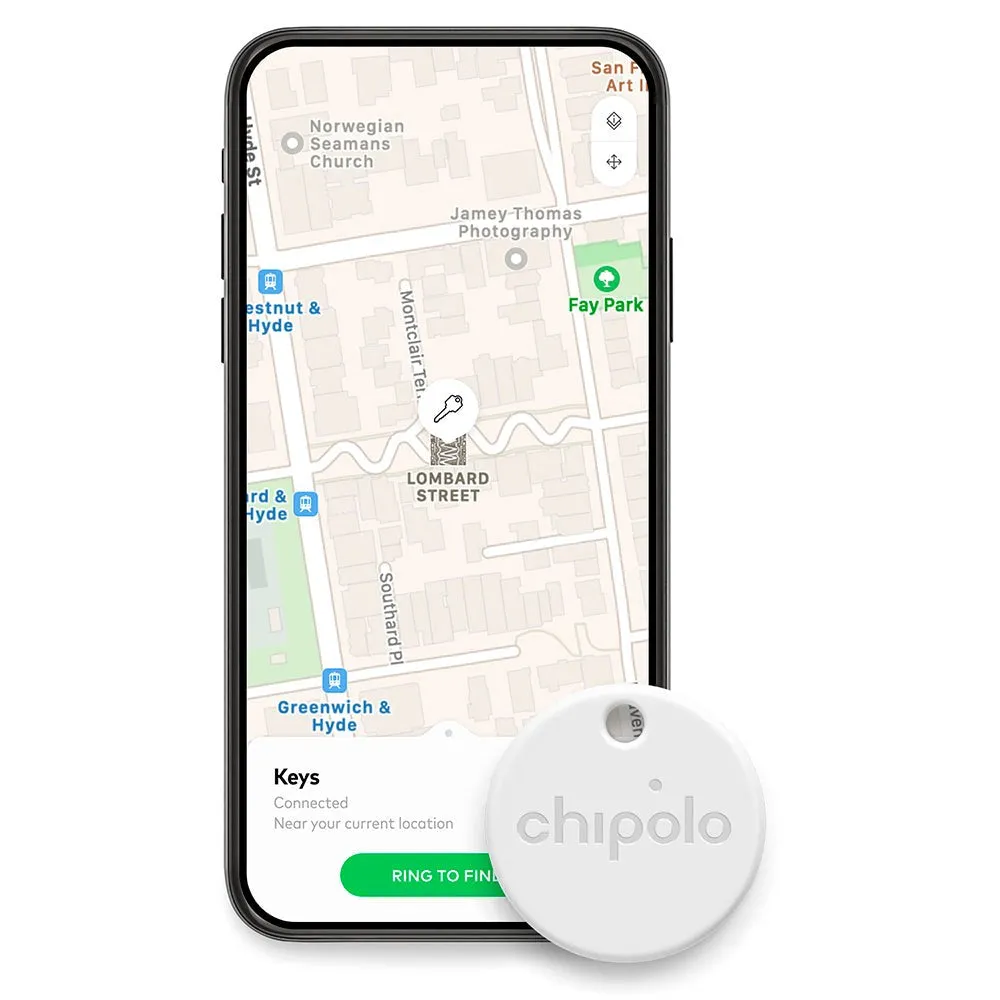 Chipolo ONE - Bluetooth GPS Tracker - Hvid