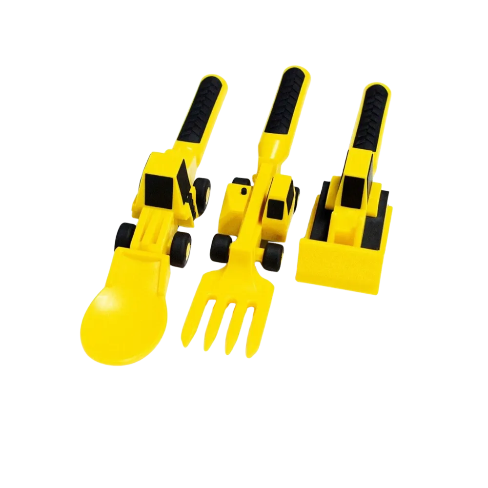 Creative Constructive Eating Plate and Utensils Set
