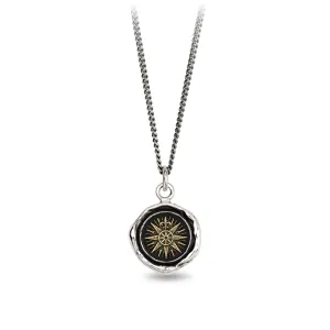 Direction 14K Gold on Silver Talisman