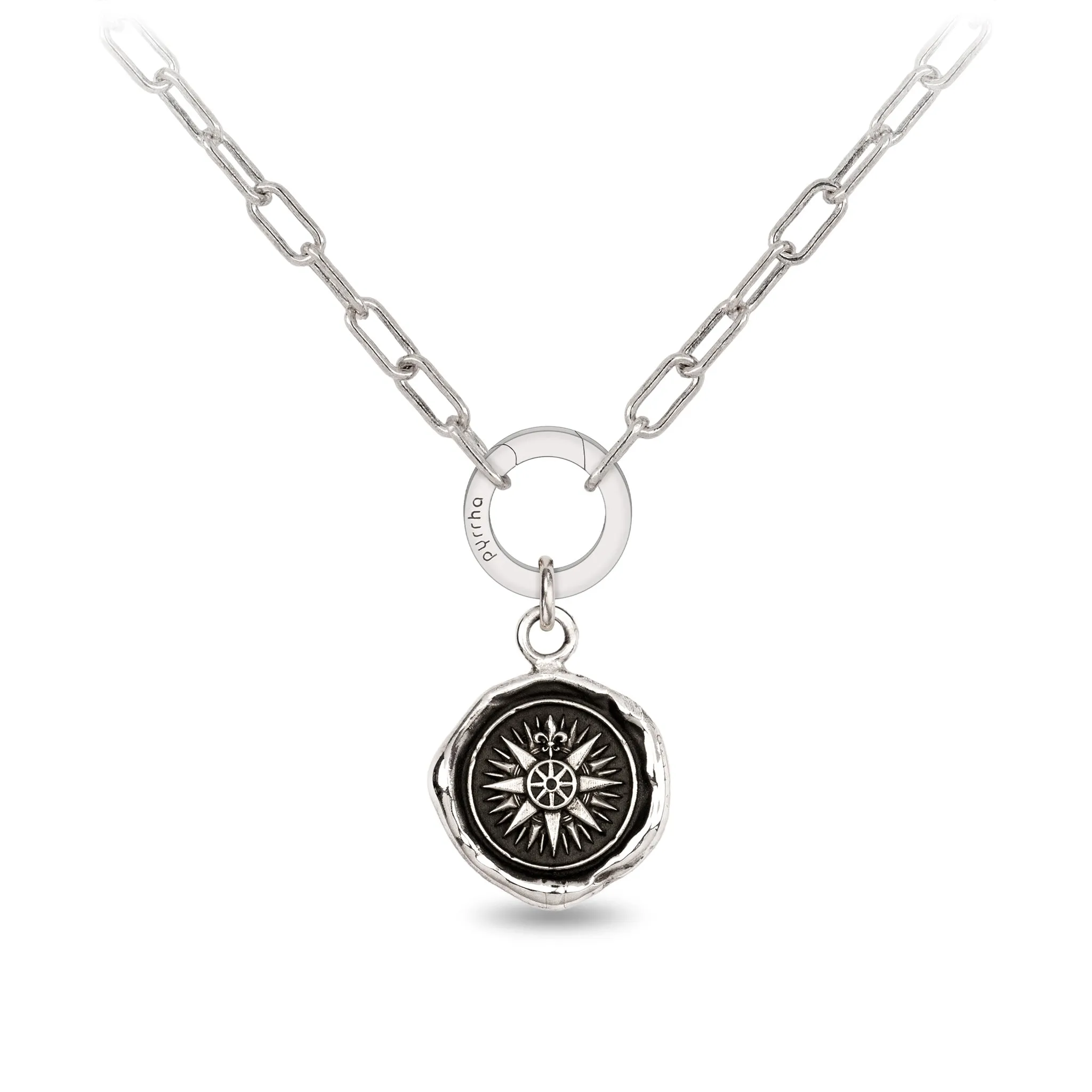 Direction Small Paperclip Chain Necklace