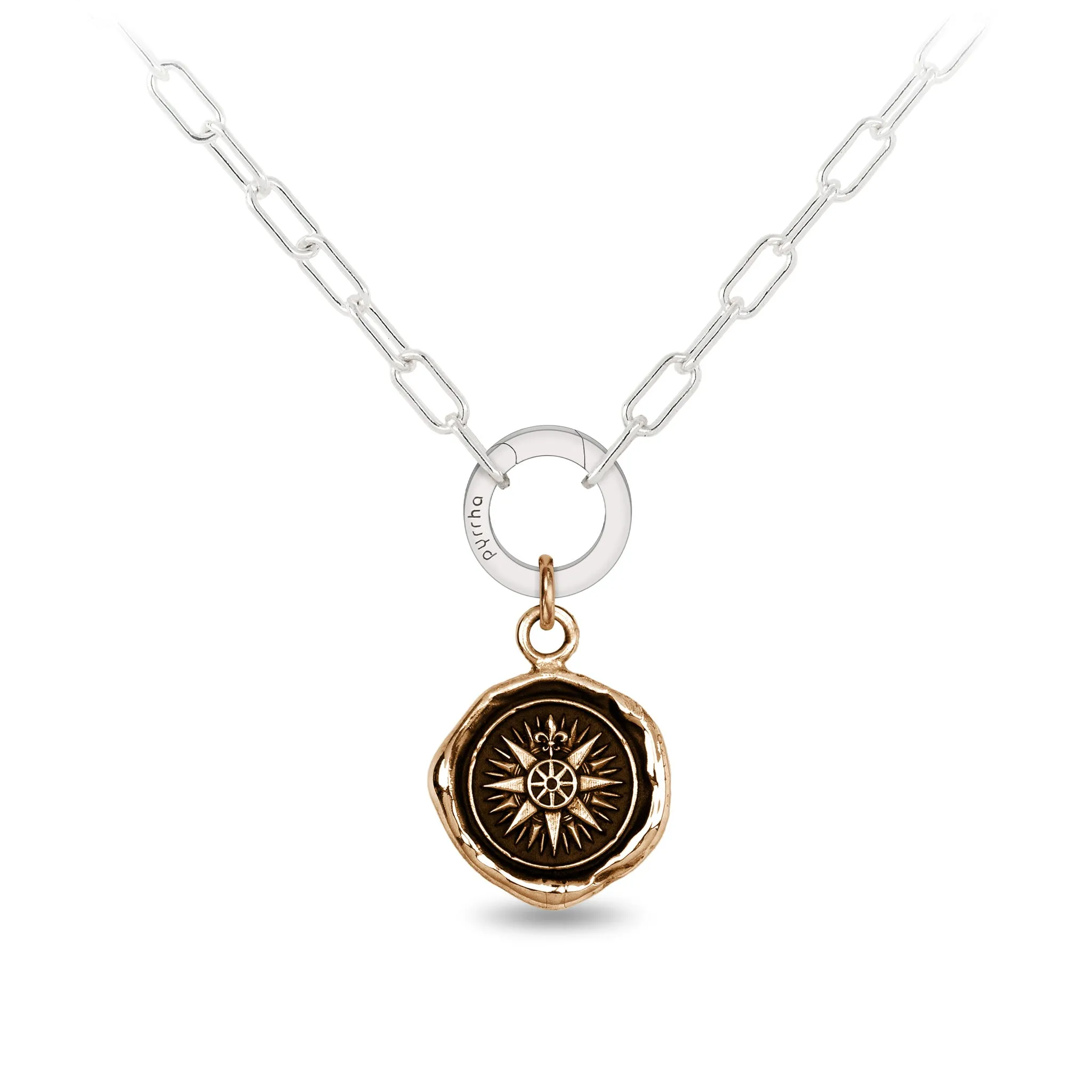 Direction Small Paperclip Chain Necklace