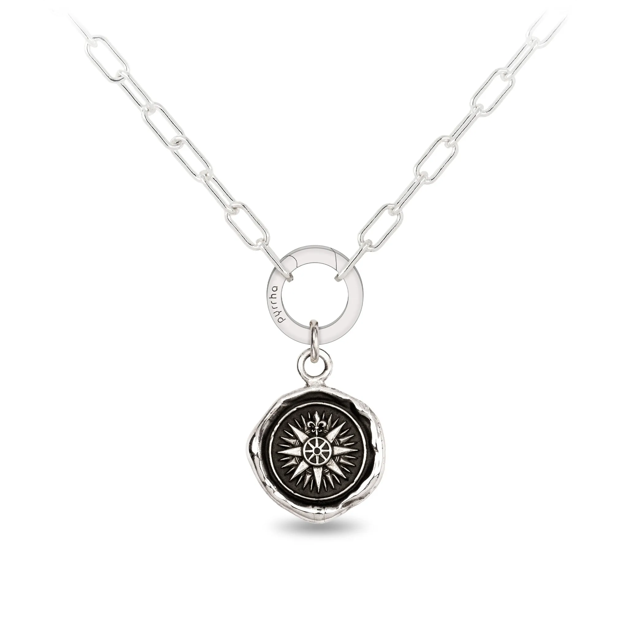 Direction Small Paperclip Chain Necklace