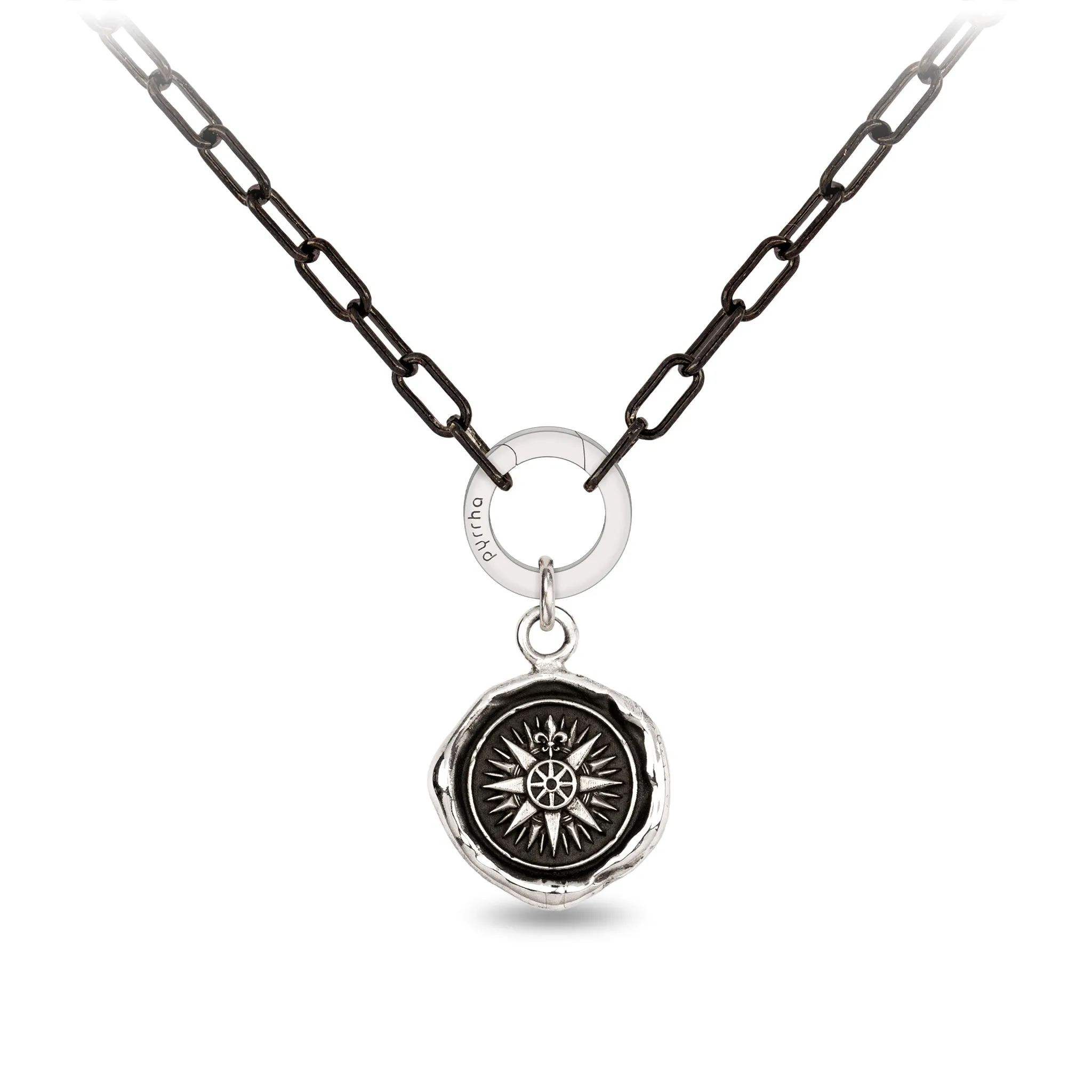 Direction Small Paperclip Chain Necklace