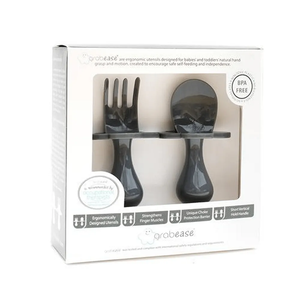 Grabease First Self Feeding Fork and Spoon Set