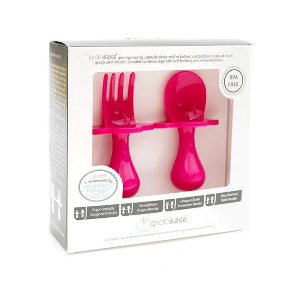 Grabease First Self Feeding Fork and Spoon Set
