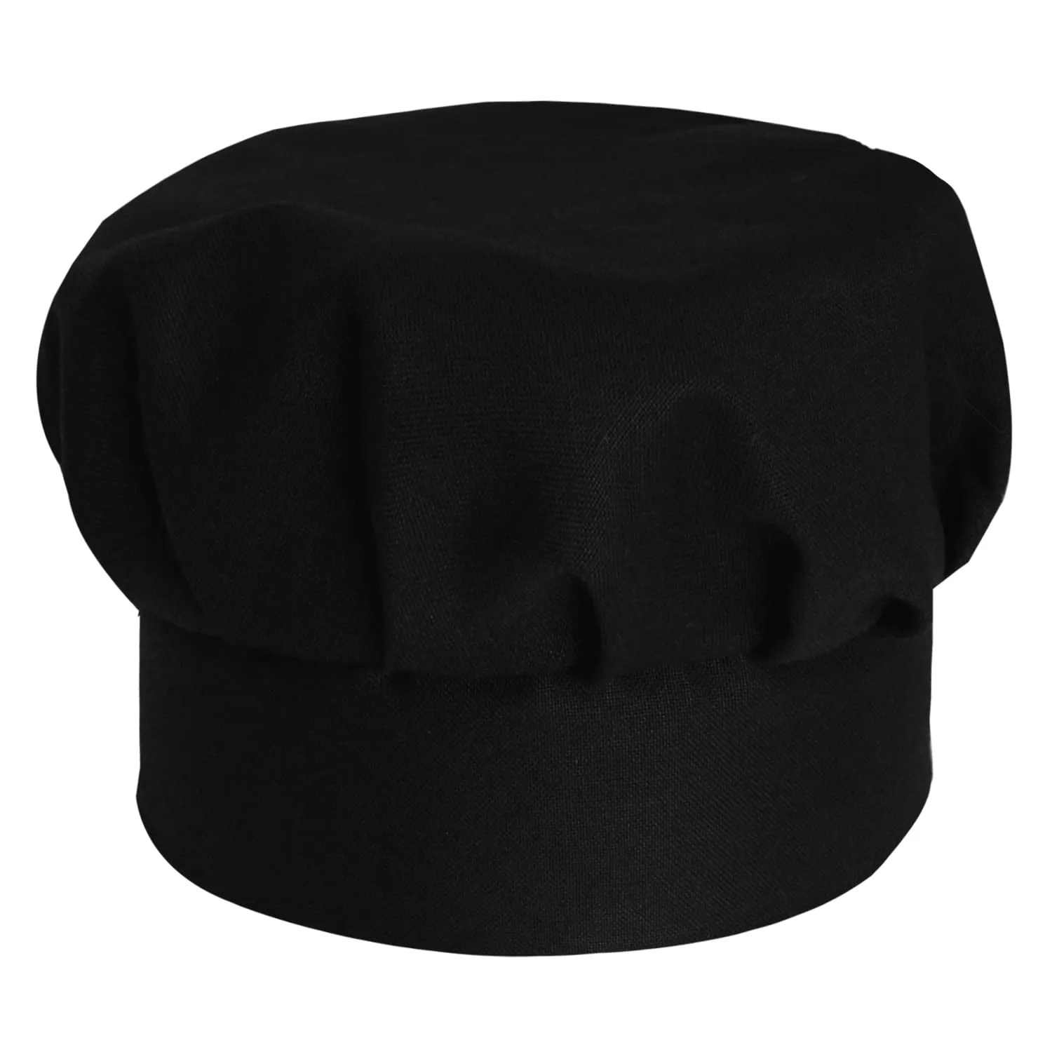 Heart Home Oil Stain Resistant Cooking Kitchen Apron & Cap for Men Women, Set of 4 (Black)-50HH01022