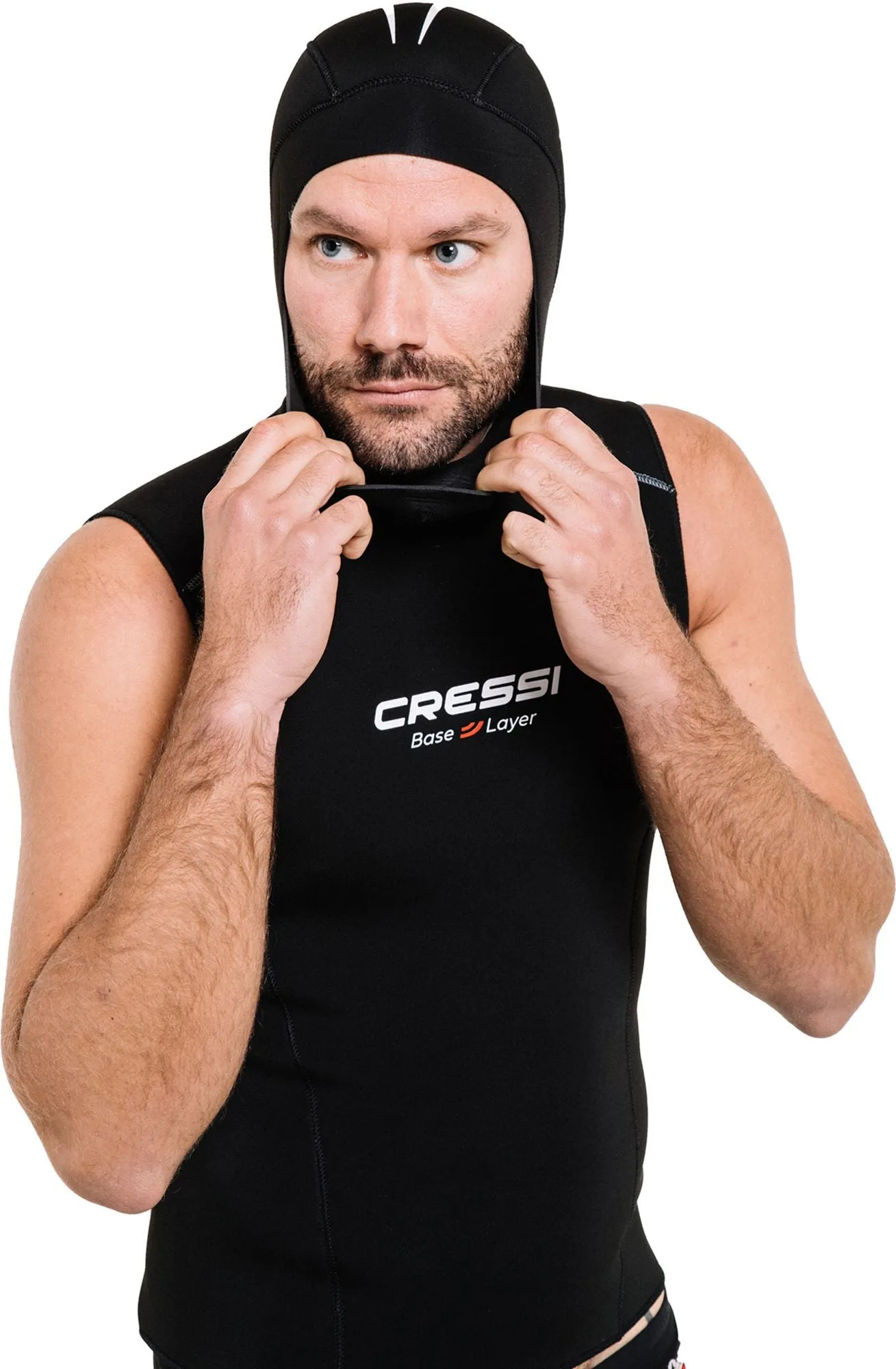Hood Vest Base Layer Man