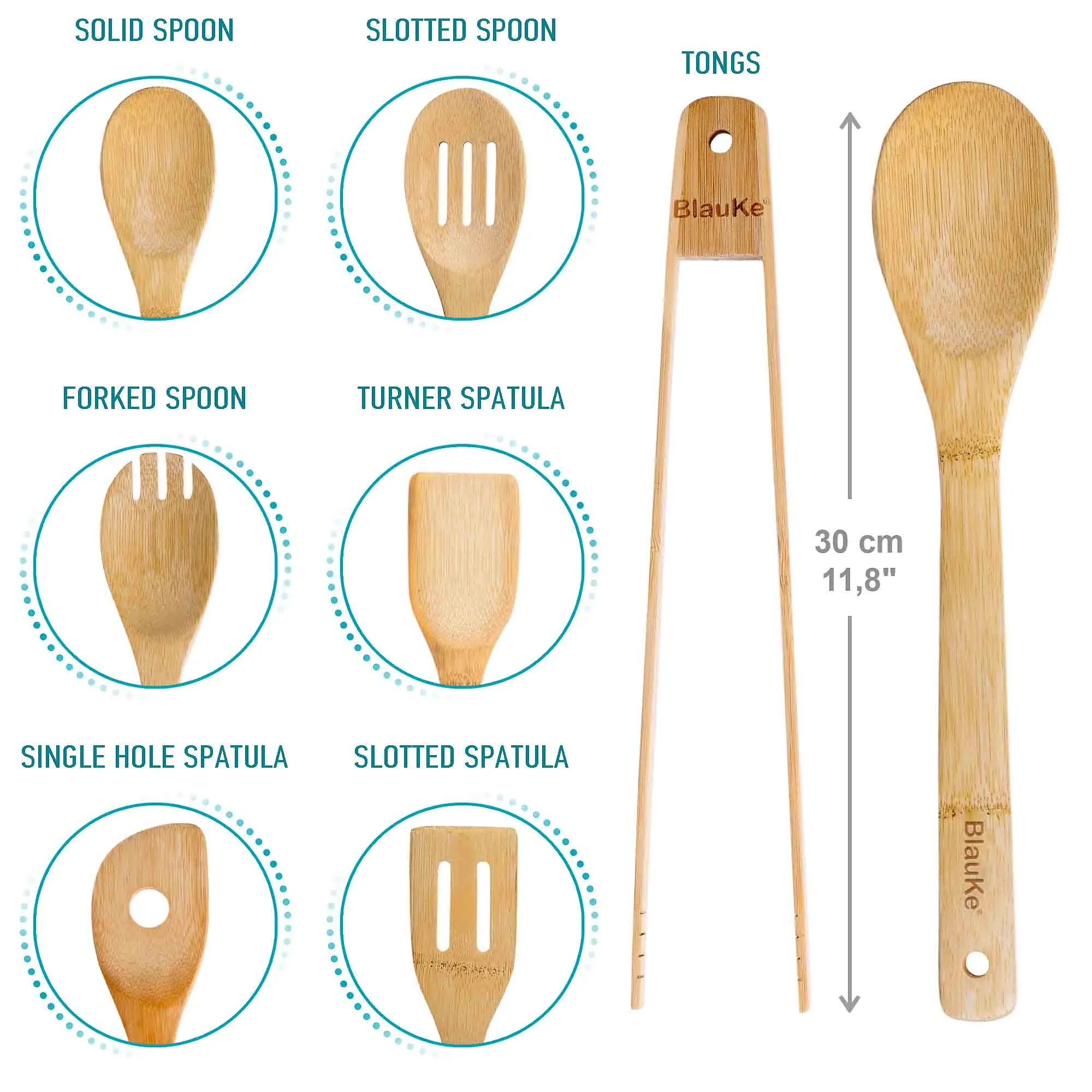 Kitchen Utensils Set for Nonstick Cookware 7 Pc. Set