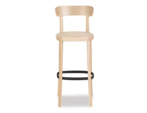 Liana Stool - Natural - Cane Seat - 74cm Seat Height (Bar Bench)