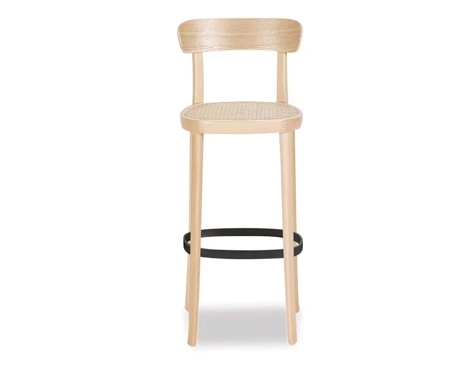 Liana Stool - Natural - Cane Seat - 74cm Seat Height (Bar Bench)