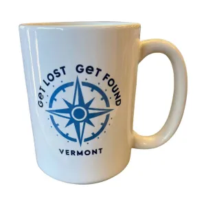 Life Is Good Vermont Compass Mug - Bone