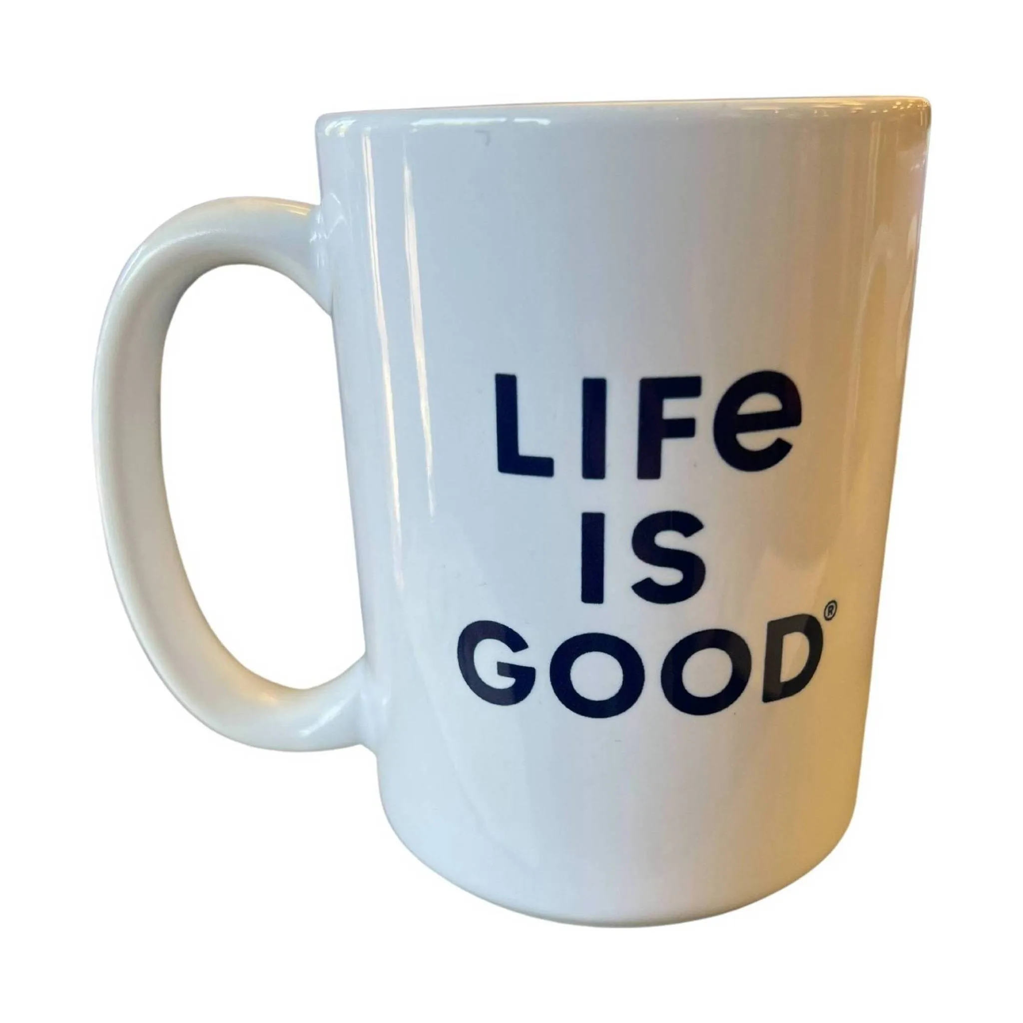 Life Is Good Vermont Compass Mug - Bone