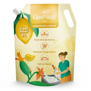 Natural Dishwashing Liquid | Lemon Odour Busters | 2 L