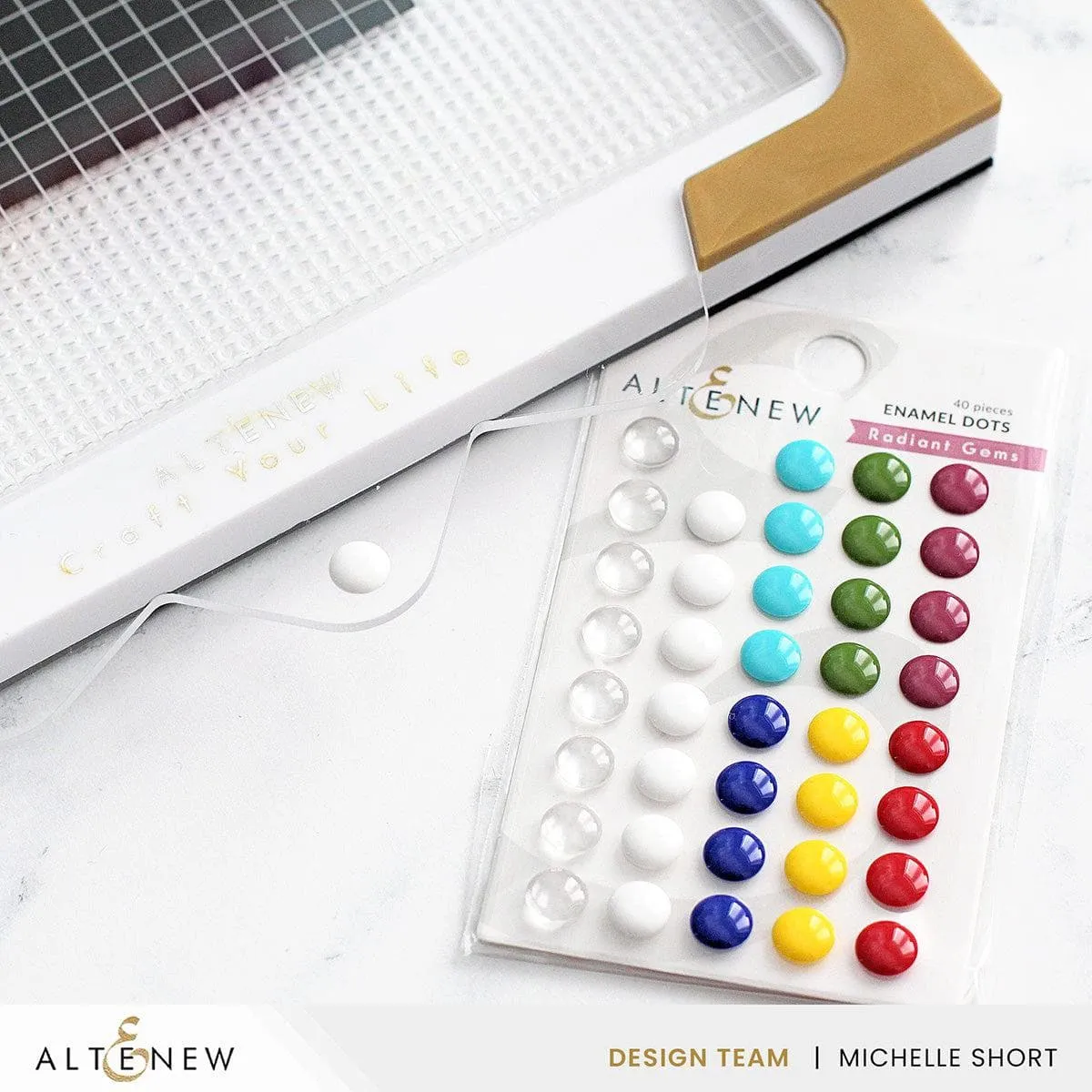 Radiant Gems Enamel Dots - Mini (Stampwheel Companion)