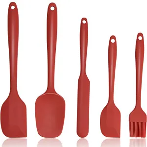 Silicone Spatula Set 5 Pcs Heat Resistant Rubber
