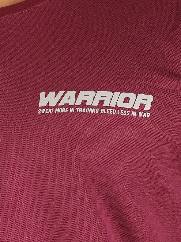 T19 Oversized Hi-Dri T-Shirt - Burgundy