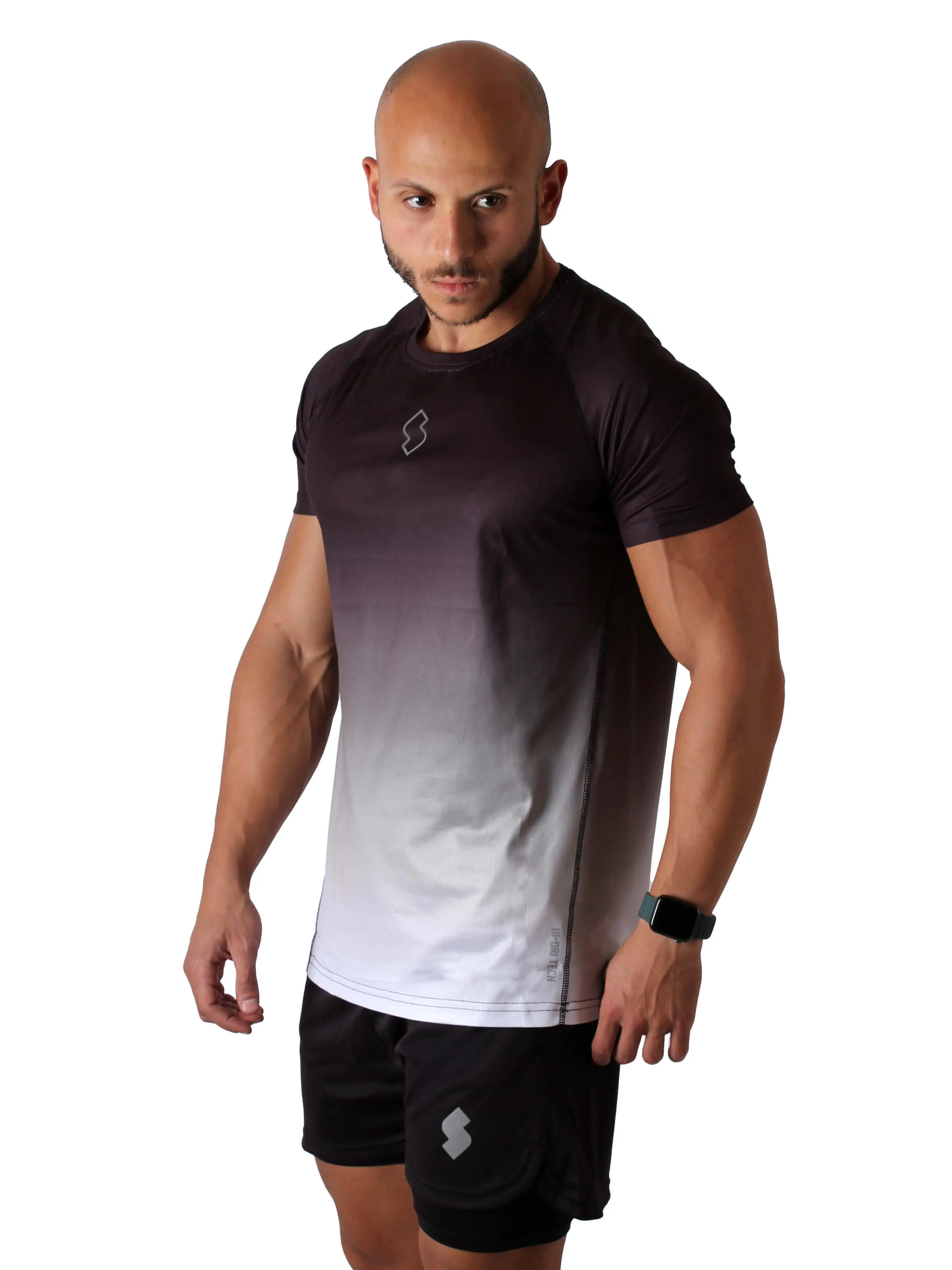 T22 Faded Hi-Dri Sports T-Shirt - Black