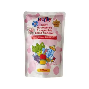 Tollyjoy Antibacterial Baby Accessories & Vegetable Liquid Cleanser Refill (900ml)