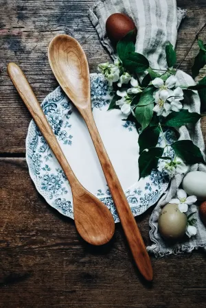 Ultimate Cooking Set - Two Piece Wooden Spoon Set