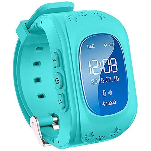 VIGICA Children Smartwatch Kid GPS Tracker Watch SOS Call Passometer Fitness