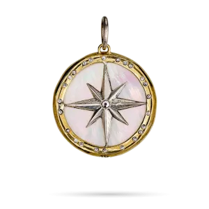 Waxing Poetic ~ Rose of the Winds Compass Pendant